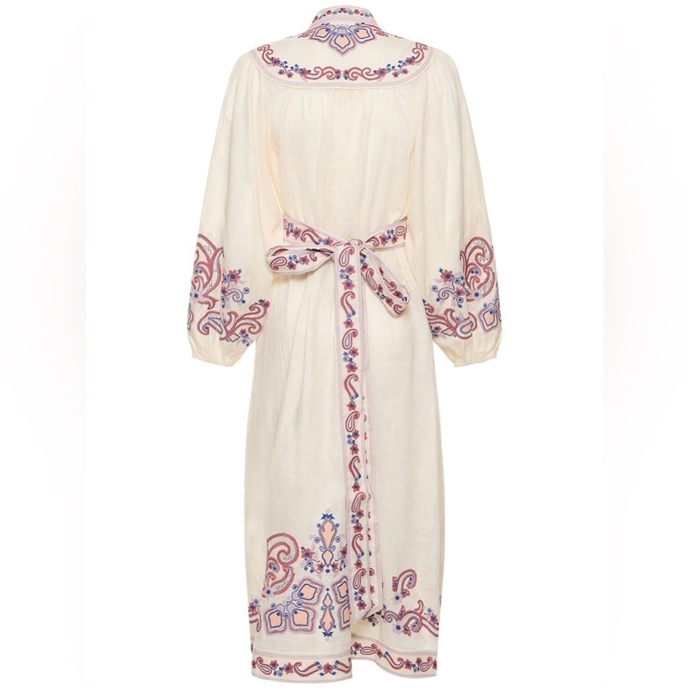 ZIMMERMANN Devi Embroidered Wrap Dress sz 1 NWT 1150$ - Picture 8 of 13